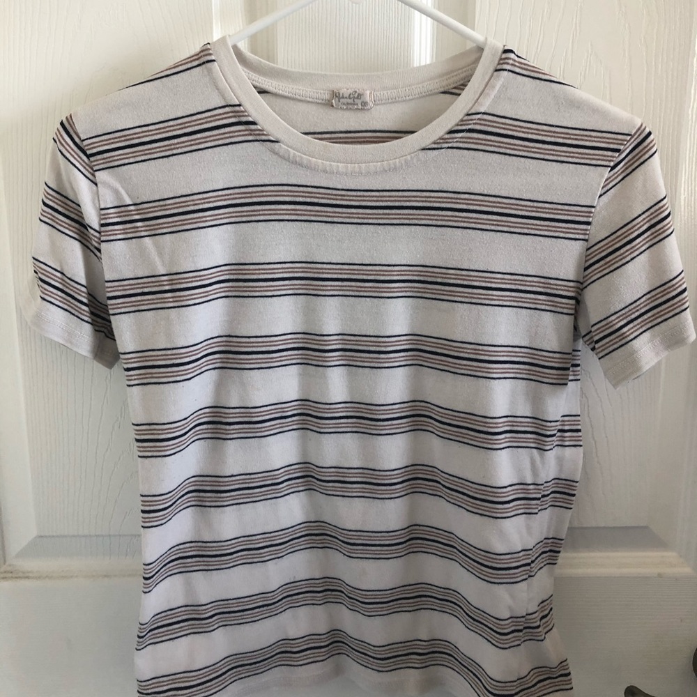 J Galt. Blush pink t-shirt